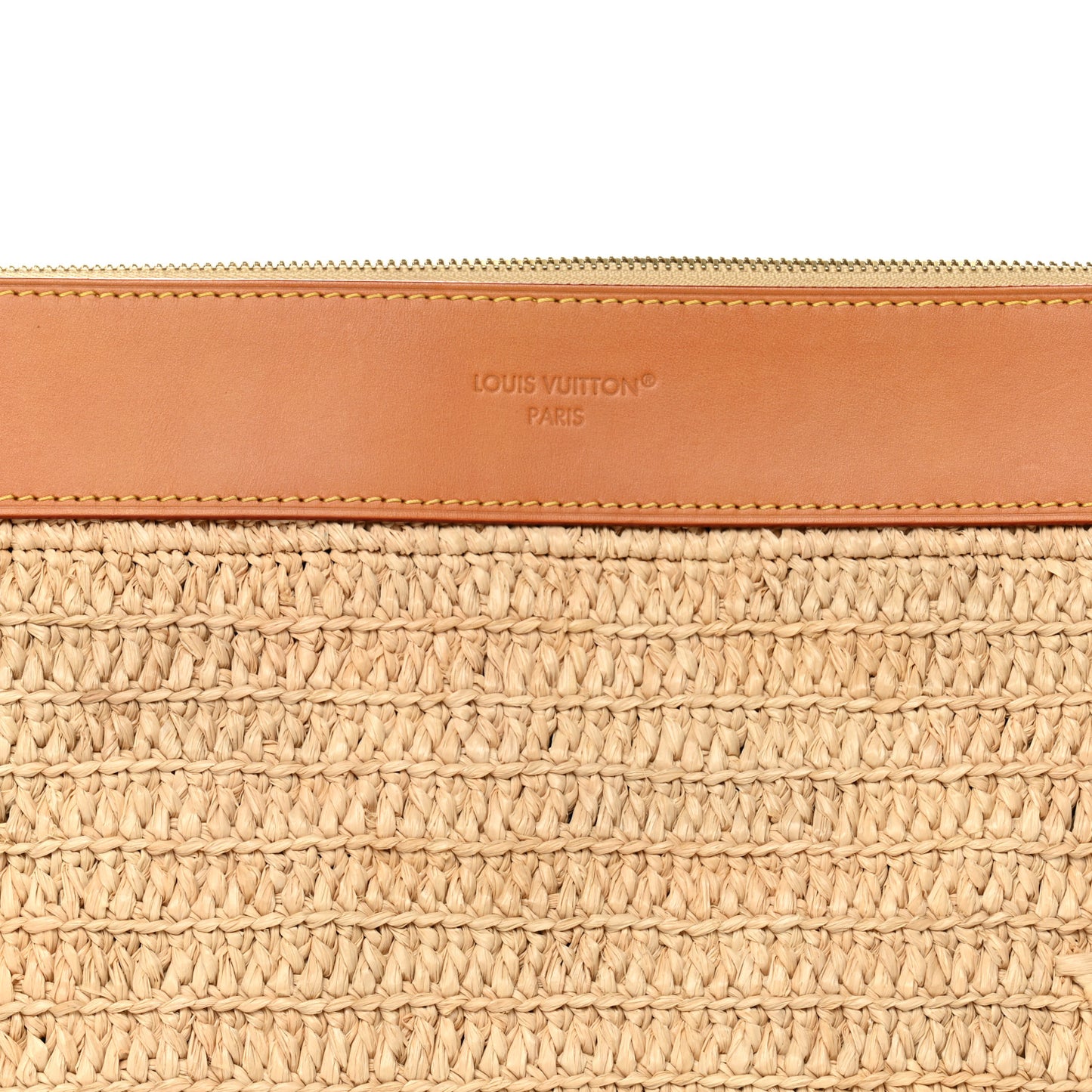 Raffia Pochette Voyage Souple Natural Beige