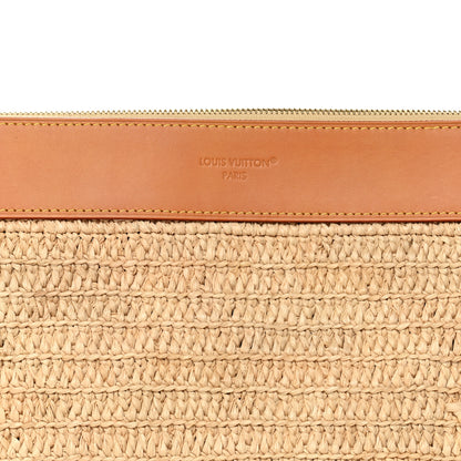 Louis Vuitton Raffia Pochette Voyage Souple Natural Beige 8 of 10