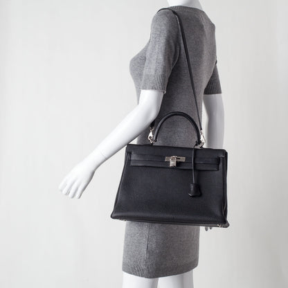 Hermes Togo Kelly 35 Black 2 of 22