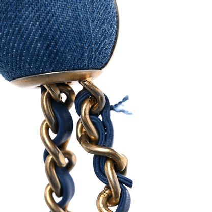 Chanel Denim Quilted Mini Pearl Crush Flap Blue 10 of 11