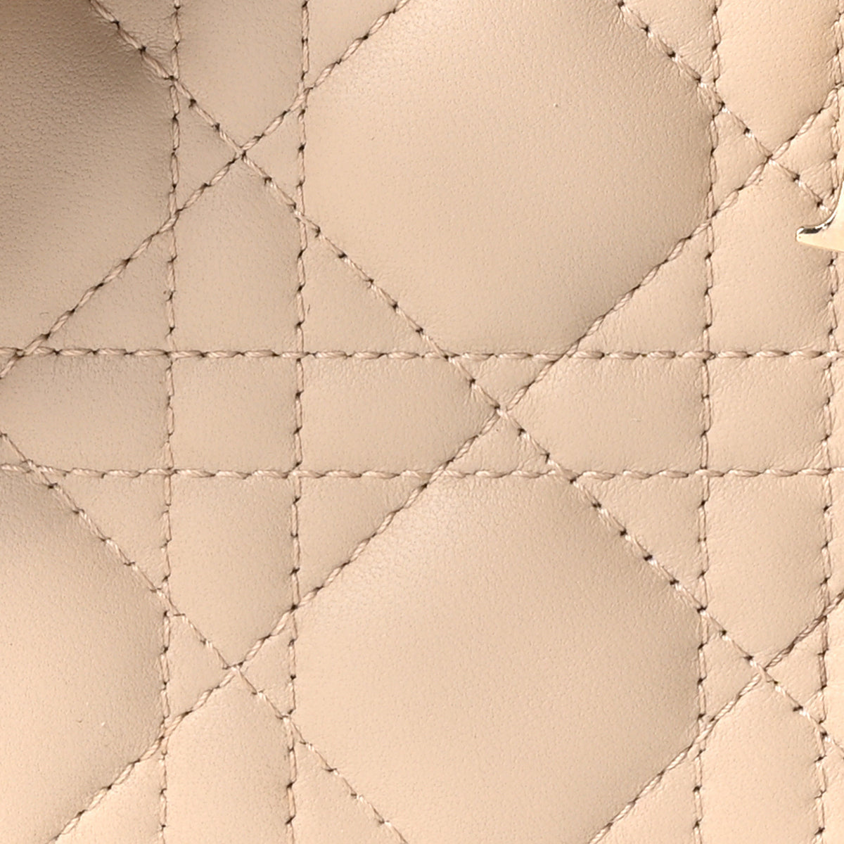 Lambskin Cannage Small My ABCDior Lady Dior Beige