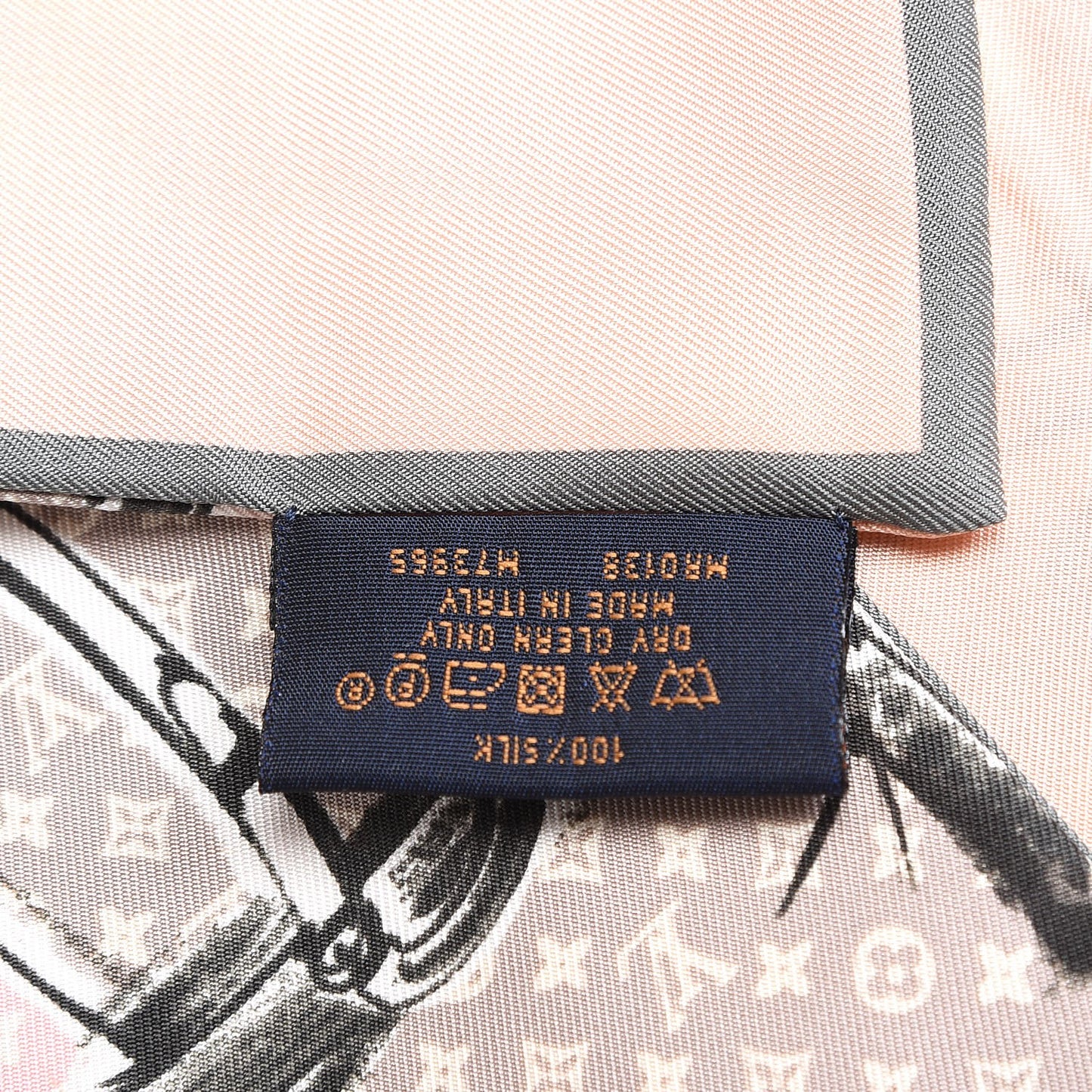 Silk Monogram Trunks Bandeau Rose Poudre