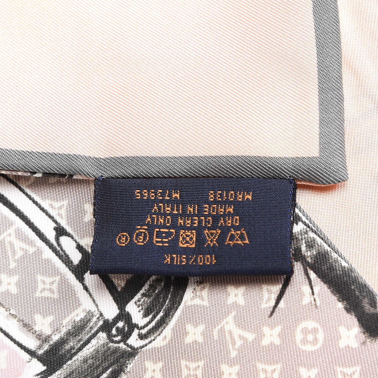 Louis Vuitton Silk Monogram Trunks Bandeau Rose Poudre 5 of 6
