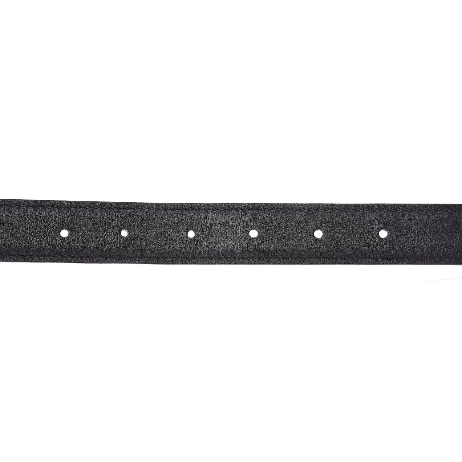 Hermes Epsom Swift 24mm Mors Belt 85 Gold Black 6 of 8