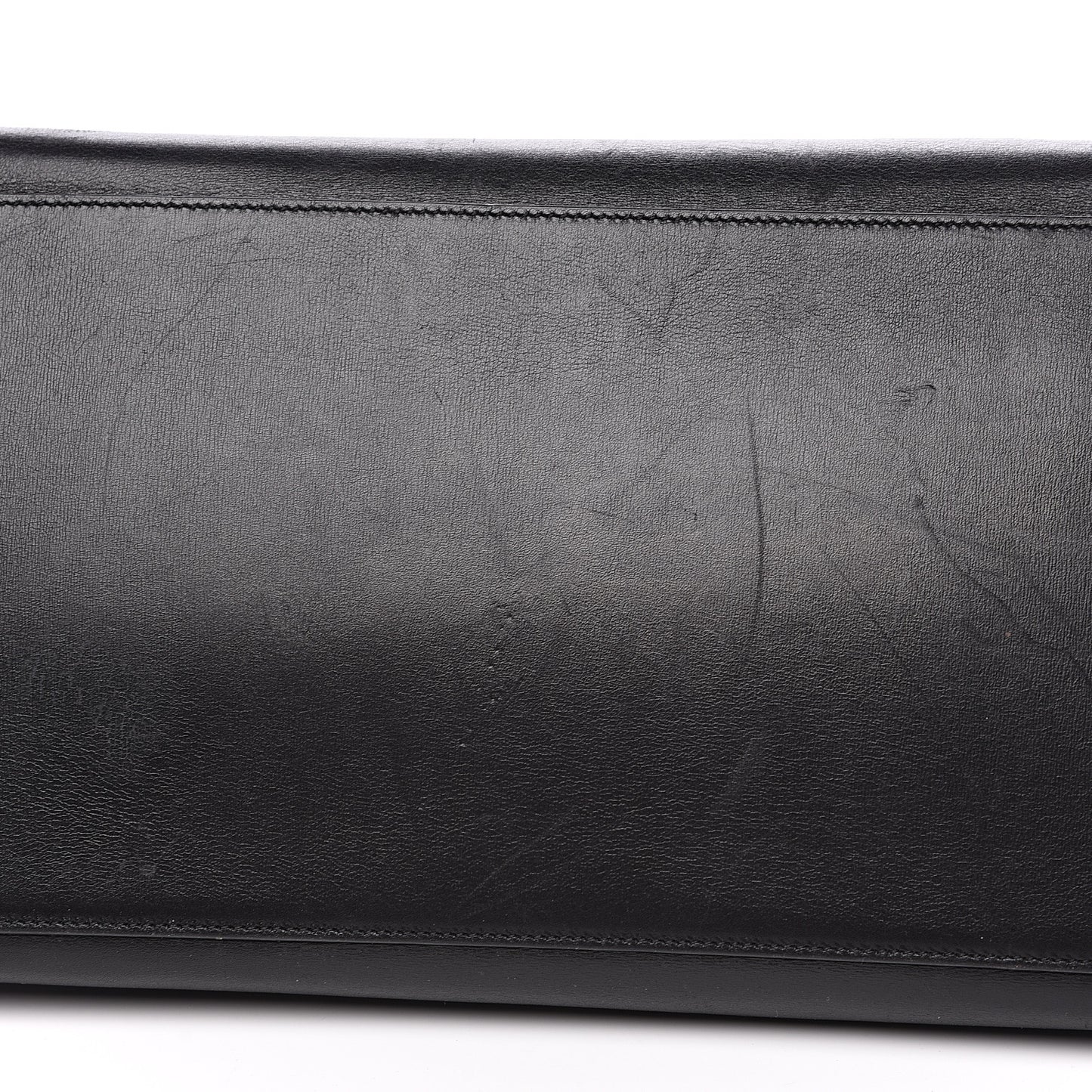 Smooth Calfskin Medium Trapeze Black
