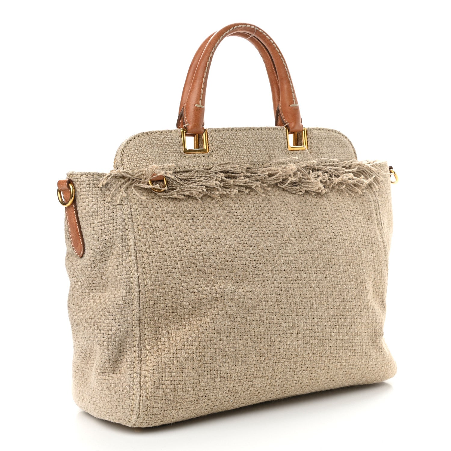 Prada Lino Tote Corda 3 of 11