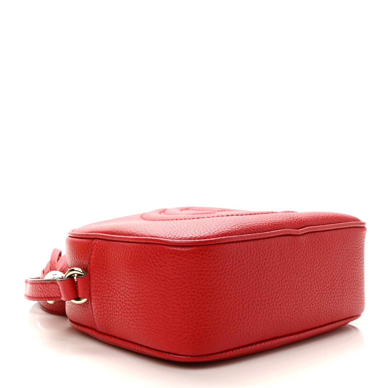 Gucci Pebbled Calfskin Small Soho Disco Bag Tabasco Red 4 of 10