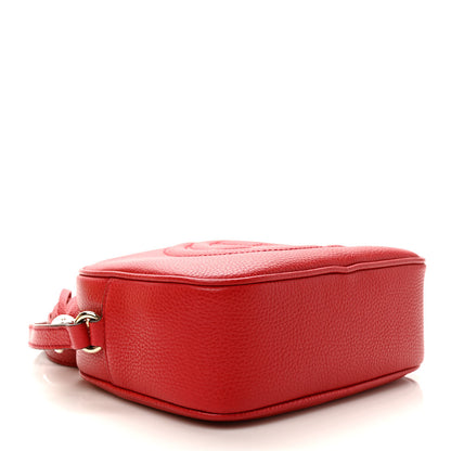 Gucci Pebbled Calfskin Small Soho Disco Bag Tabasco Red 4 of 10
