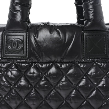 Chanel Nylon Coco Cocoon Zipped Tote Black 8 of 10