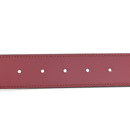 Gucci GG Supreme Monogram Blooms Moon Calfskin Interlocking G 37mm Belt 75 30 Beige Ebony Multicolor Dry Rose 4 of 5