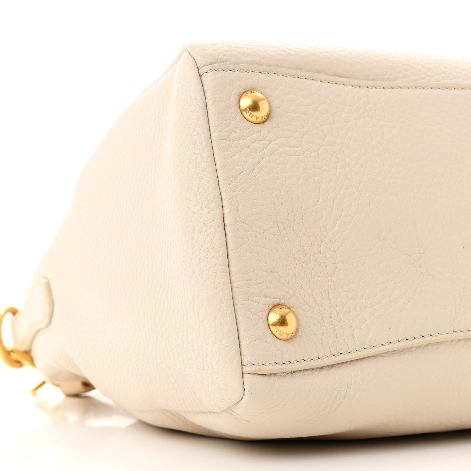 Prada Vitello Daino Bauletto Tote Talco 9 of 10
