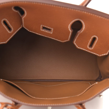 Hermes Natural Barenia Faubourg Birkin 30 Fauve 5 of 11