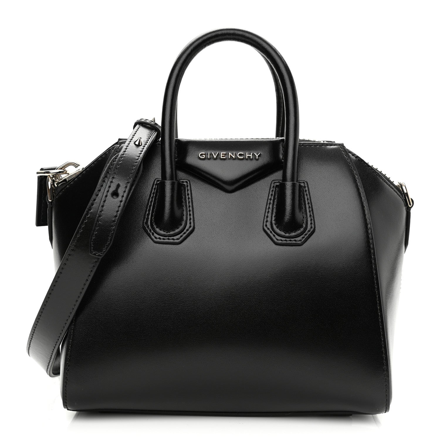 Givenchy Shiny Lord Calfskin Mini Antigona Black 1 of 10