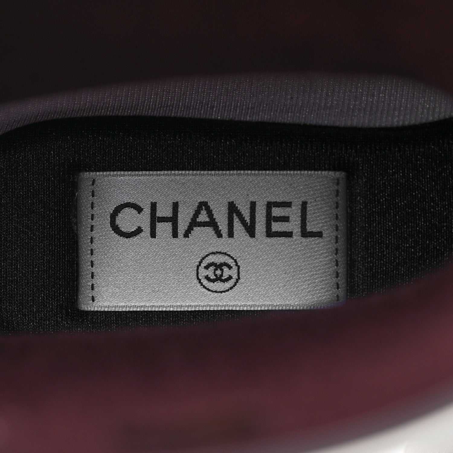 Chanel Rubber Logo Short Rain Boots 35 Black White 8 of 9