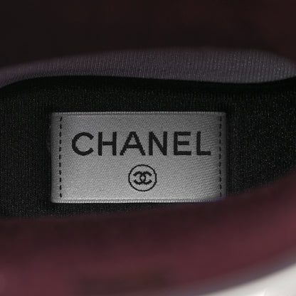 Chanel Rubber Logo Short Rain Boots 35 Black White 8 of 9