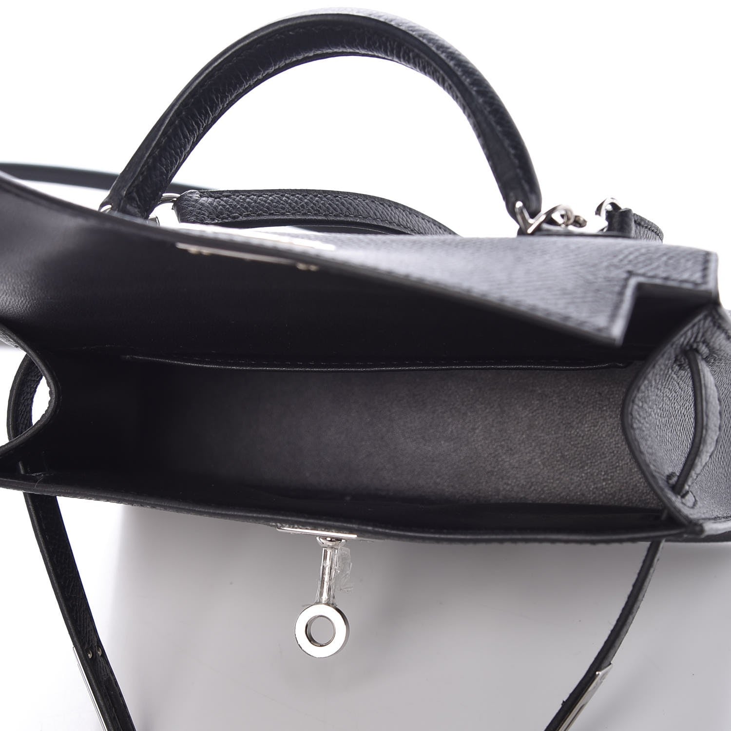 Hermes Epsom Mini Kelly Sellier 20 Black 7 of 29