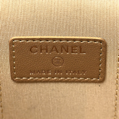Chanel Lambskin Quilted Mini Pearl Crush Vanity Case With Chain Black 6 of 10