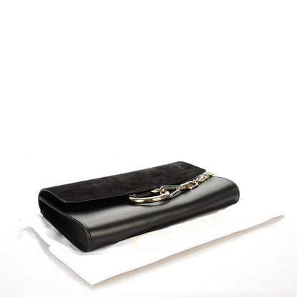 Chloe Suede Calfskin Faye Clutch Black 4 of 7