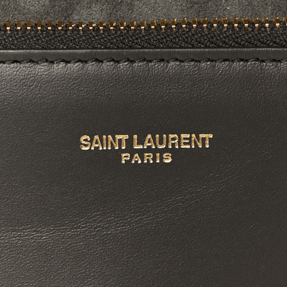 Saint Laurent Suede Small Le 5 A 7 Soft Hobo Urban Grey 8 of 14