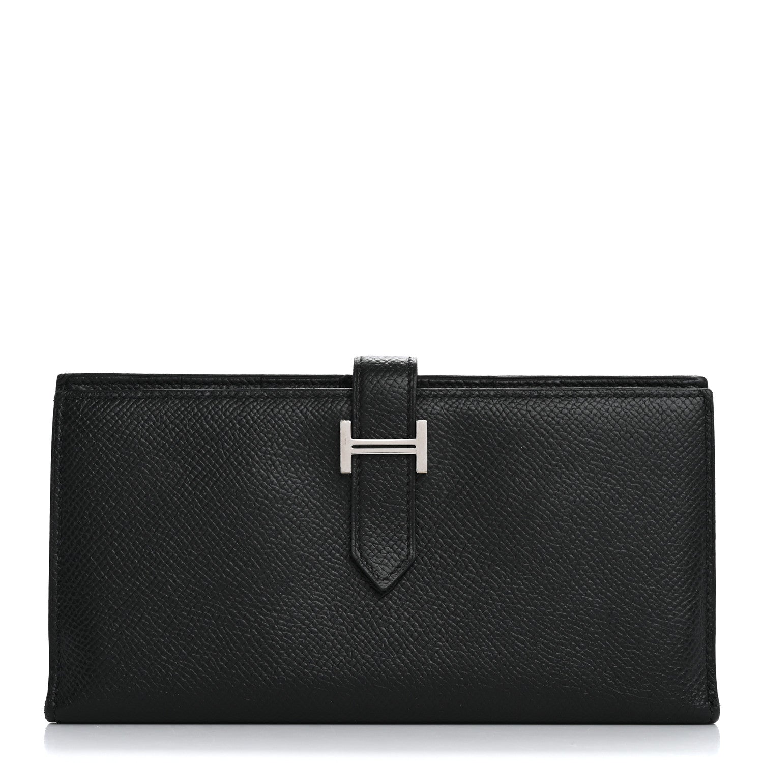 Hermes Epsom Bearn Gusset Wallet Black 1 of 14
