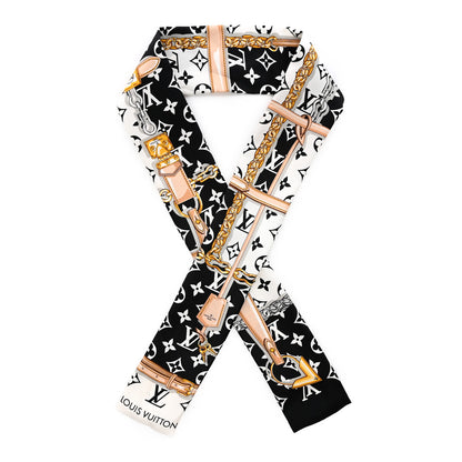 Louis Vuitton Silk Monogram Confidential Bandeau Black 1 of 5