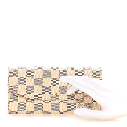 Louis Vuitton Damier Azur Emilie Wallet 2 of 7