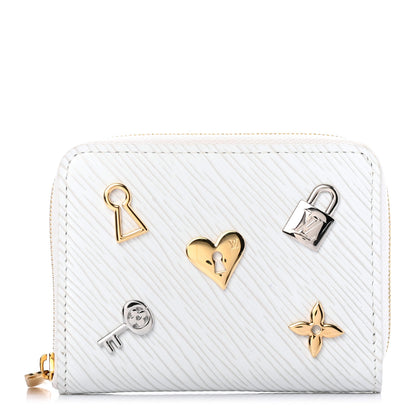 Louis Vuitton Epi Love Lock Zippy Coin Purse White 1 of 7