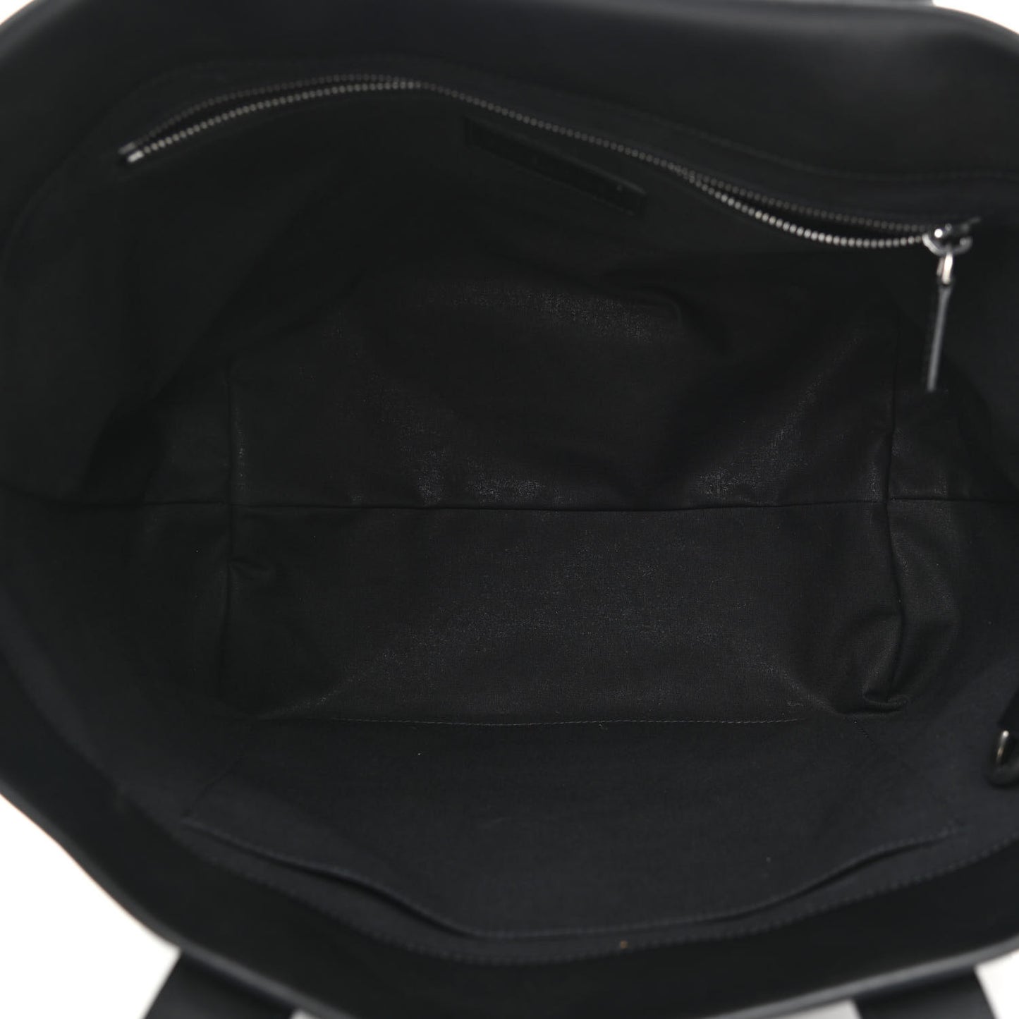 Cotton Canvas Calfskin BB Logo Jumbo Small Tote Bag Black White