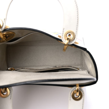 Christian Dior Calfskin Niki De Saint Phalle Love Medium Supple Lady Dior Off White 4 of 12