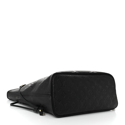 Louis Vuitton Empreinte Monogram Giant Neverfull MM Black 5 of 10