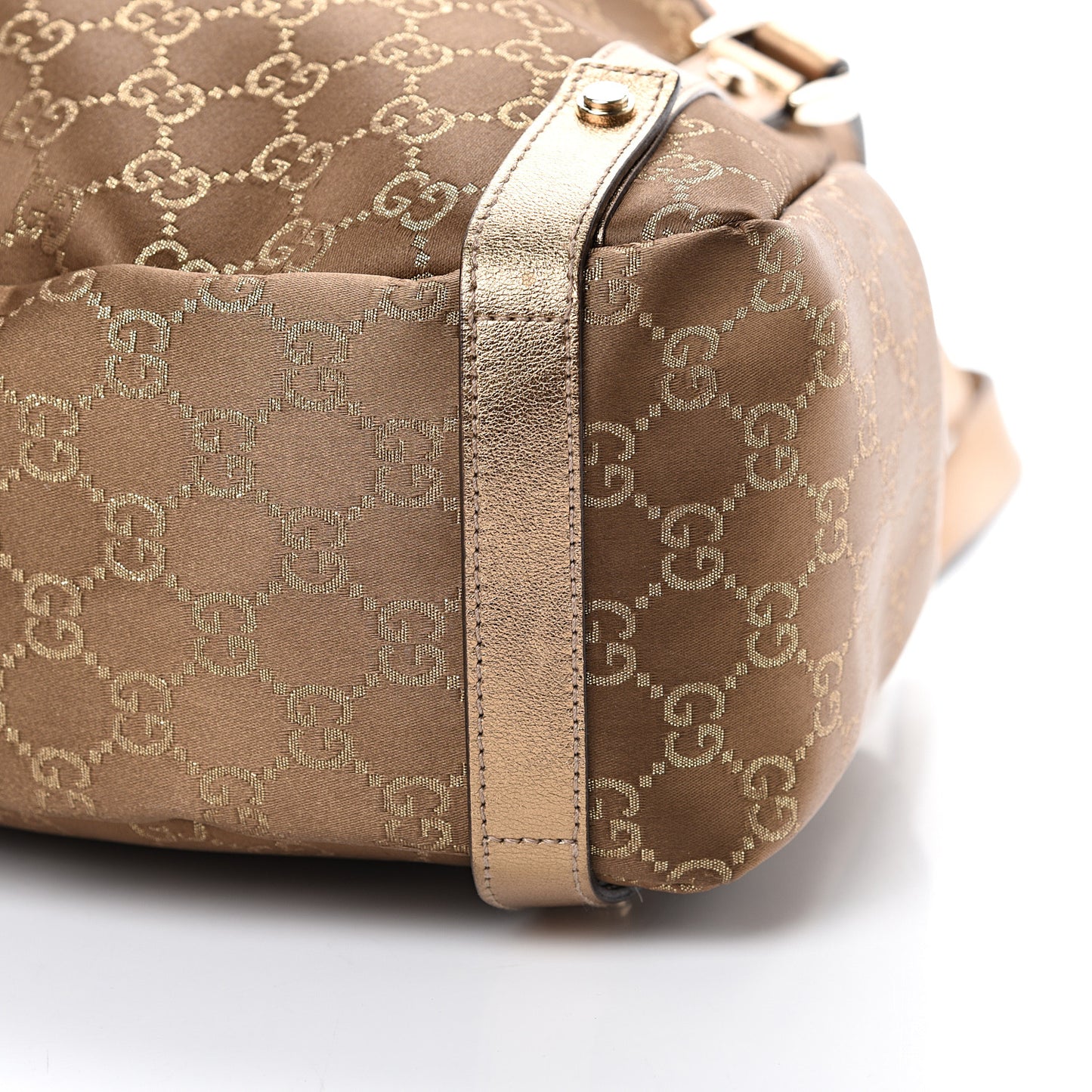 Satin Monogram Medium Abbey Shoulder Bag Bronze
