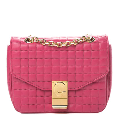 Celine Calfskin Quilted Small C Bag Pink 1 of 13