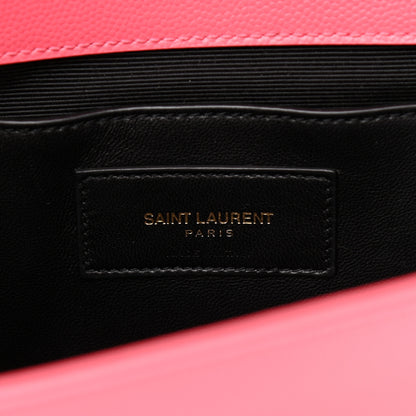 Saint Laurent Grain De Poudre Medium Classic Monogram Kate Satchel Rose Clair 7 of 15