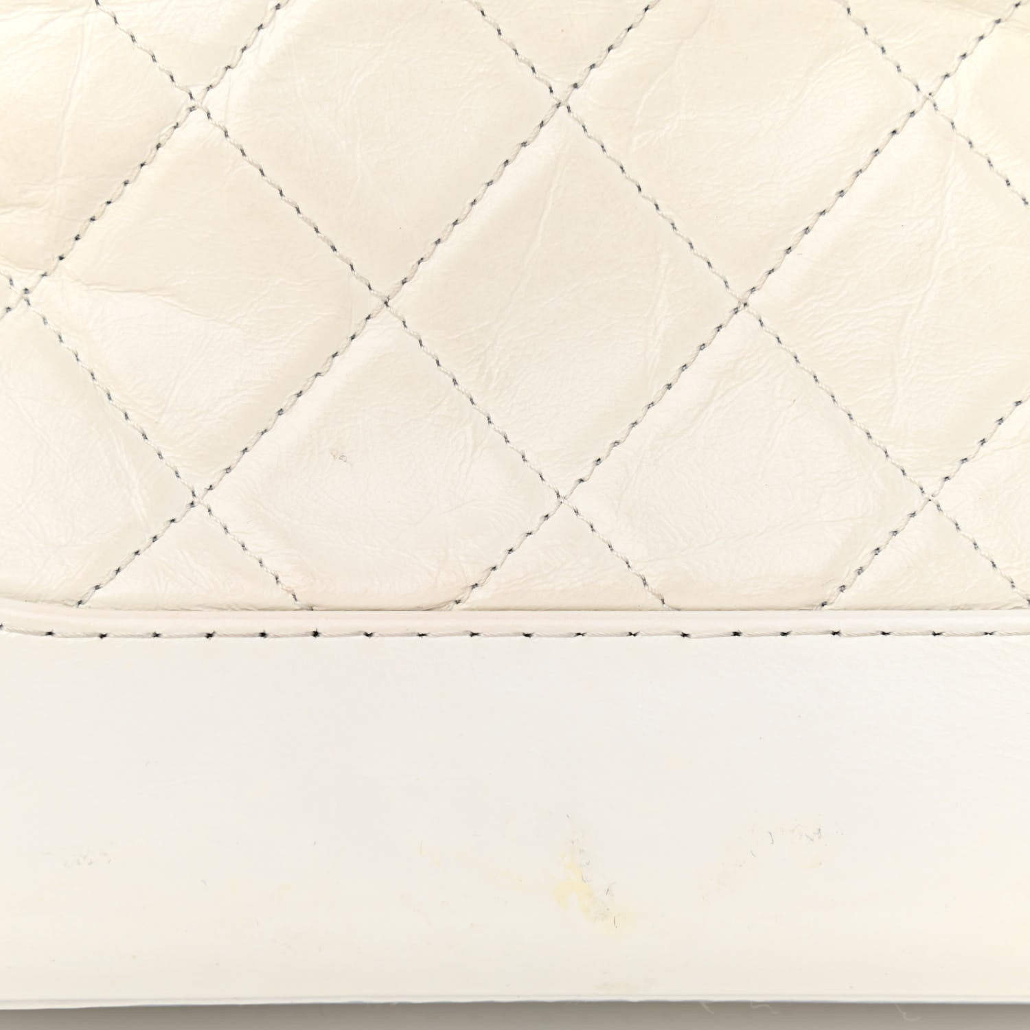 Chanel Aged Calfskin Quilted Small Gabrielle Hobo White 13 of 15