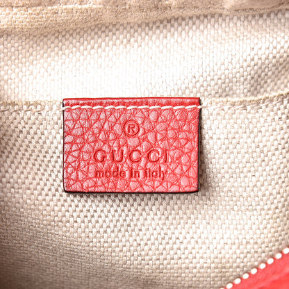 Gucci Pebbled Calfskin Small Soho Disco Bag Tabasco Red 8 of 13
