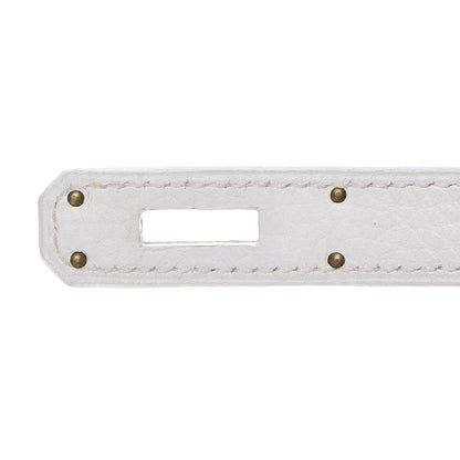 Hermes Taurillon Clemence Birkin 30 White 16 of 33