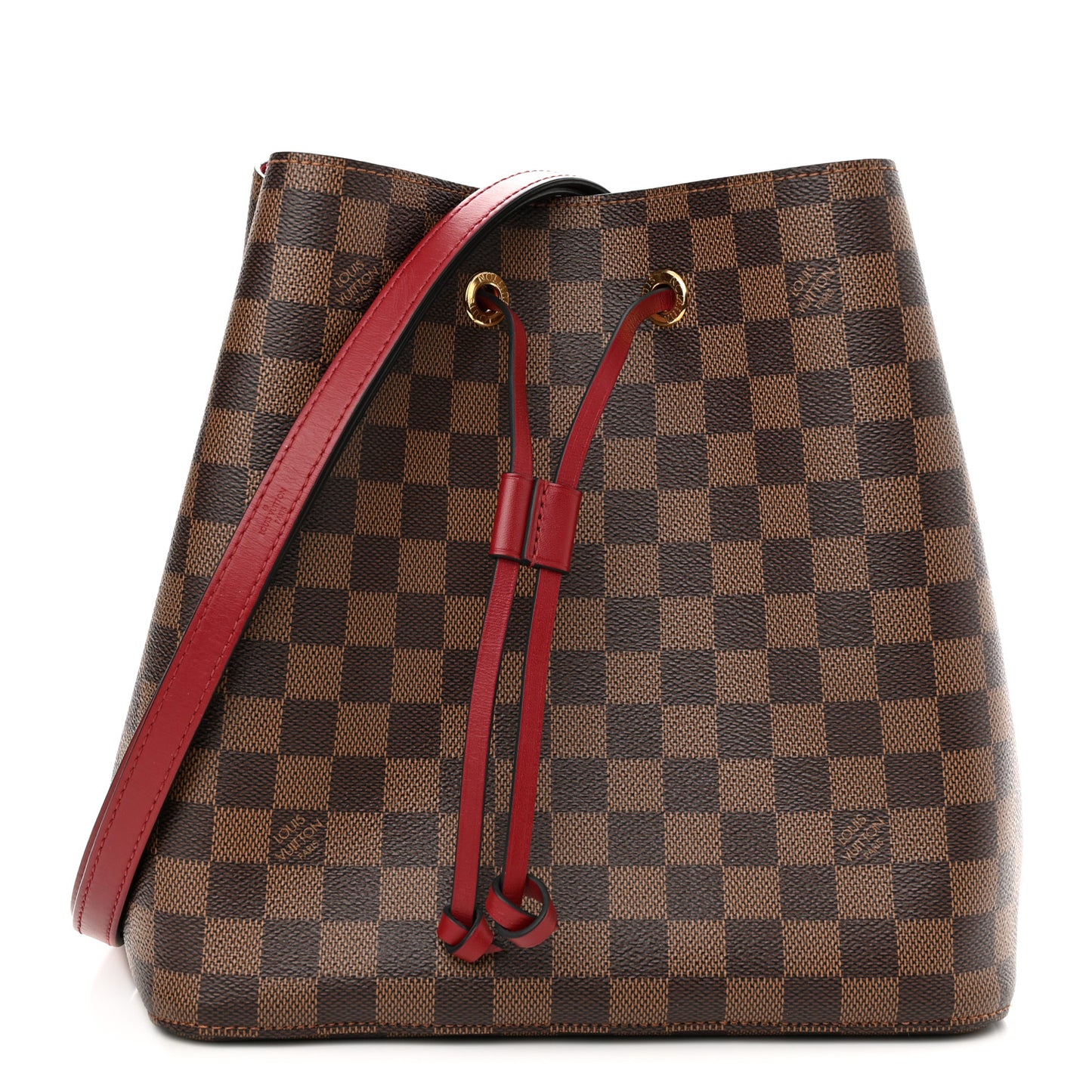 Damier Ebene Neonoe MM Cherry Berry