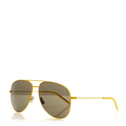Saint Laurent Aviator Classic 11 Sunglasses Yellow 1 of 7