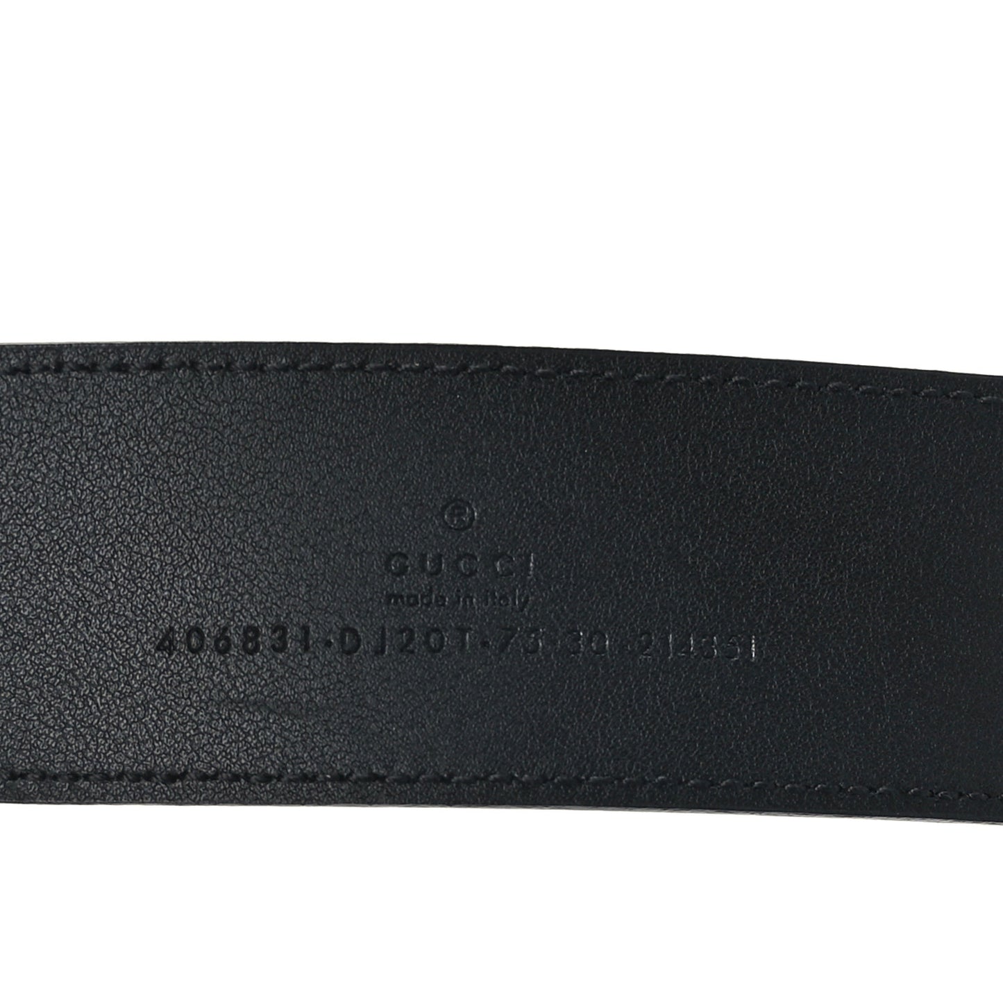 Textured Calfskin Double G 40mm Belt 75 30 Black