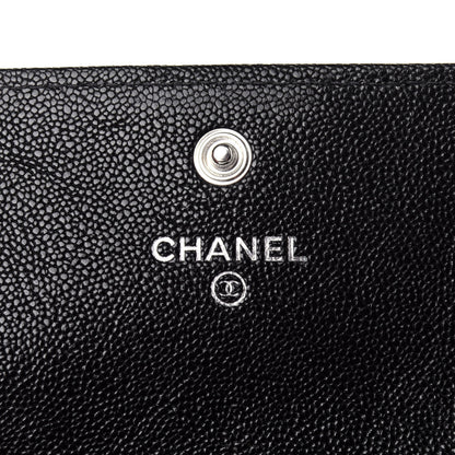 Chanel Caviar Quilted Boy Flap Card Holder Black 6 of 12