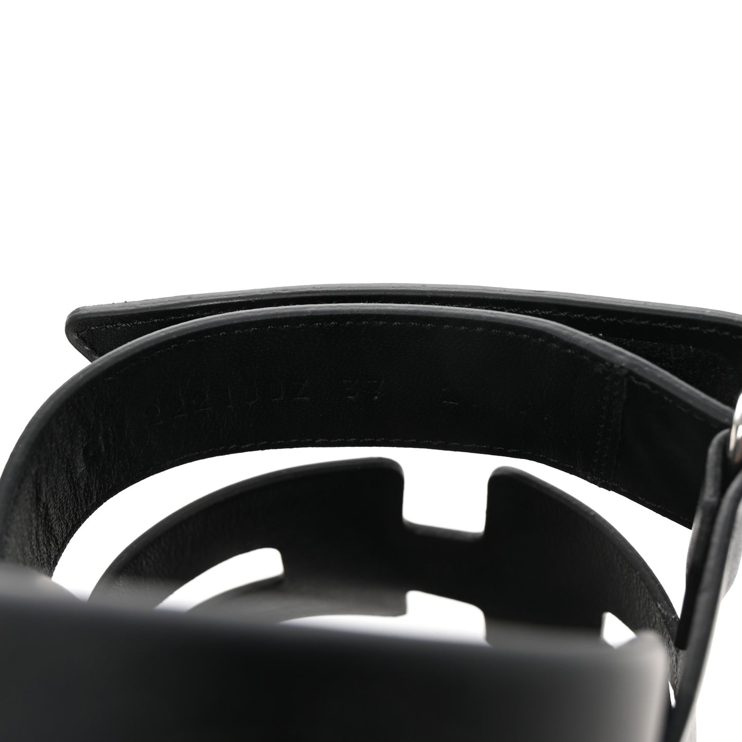 Calfskin Womens Chypre Sandals 37 Black