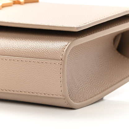 Saint Laurent Grain De Poudre Monogram Kate Belt Bag Dark Beige 9 of 11