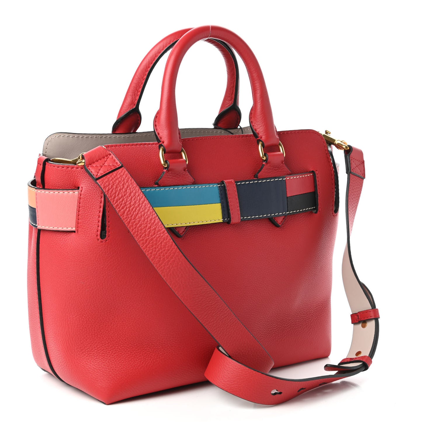Soft Grain Calfskin Small Belt Bag Bright Military Red