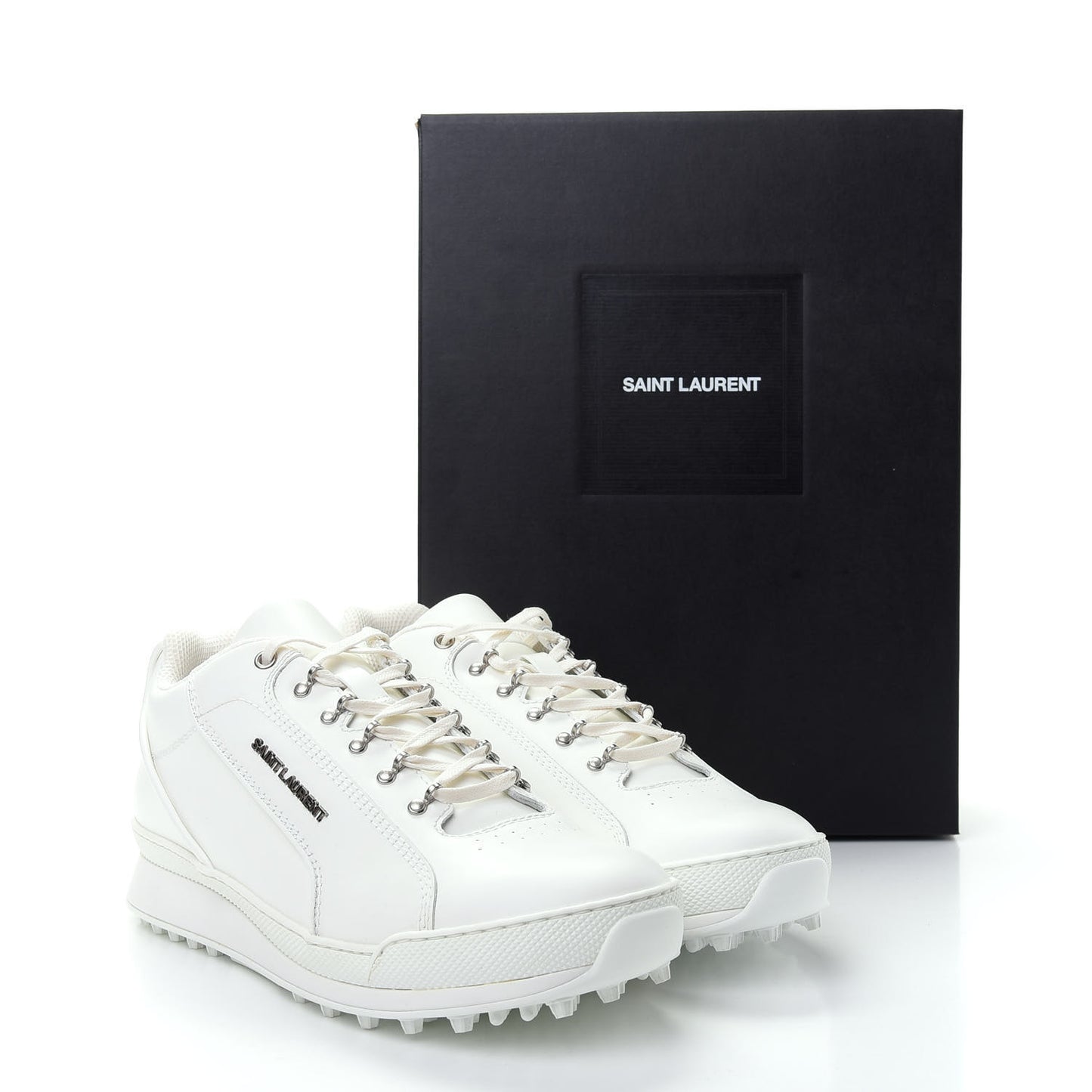 Calfskin Jump Low Top Sneakers 42 Optic White