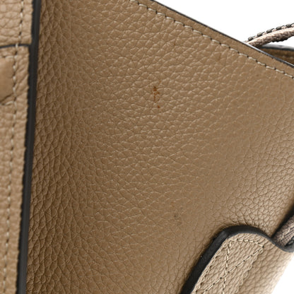 Celine Drummed Calfskin Mini Luggage Dune 14 of 17