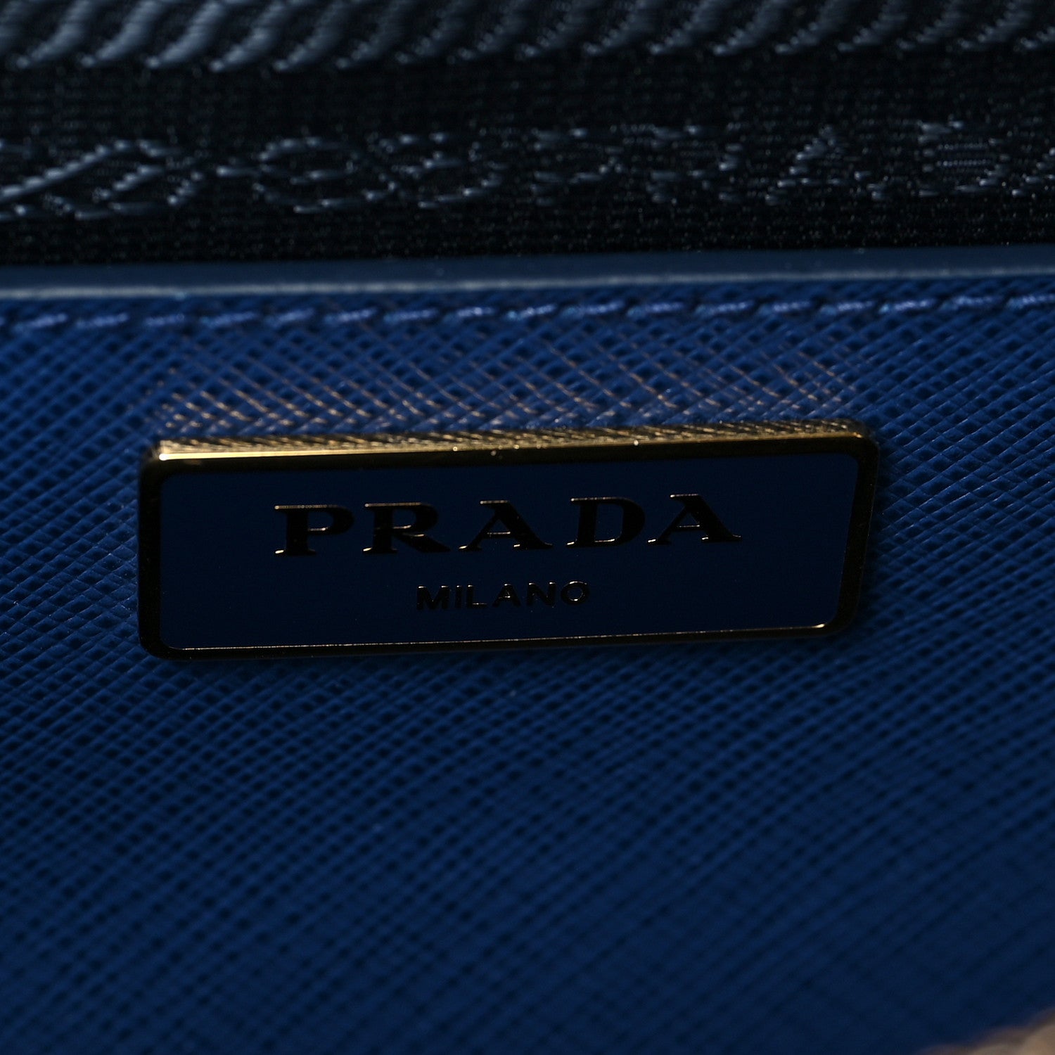 Prada Saffiano Lux Medium Promenade Tote Bluette 6 of 8