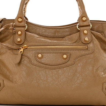 Balenciaga Agneau Giant 12 Gold Hardware City Beige Nougatine 9 of 11