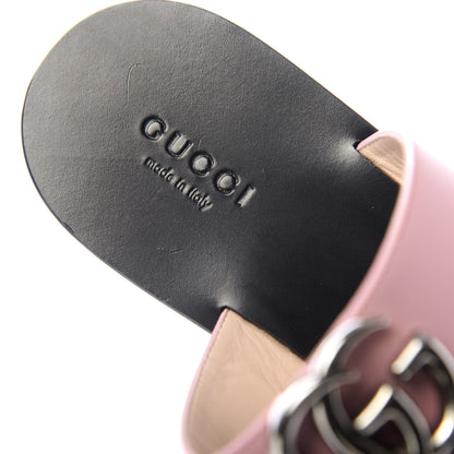 Gucci Calfskin GG Marmont Thong Sandals 37.5 Wild Rose 8 of 10