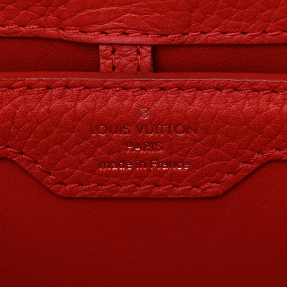 Louis Vuitton Taurillon Capucines BB Rubis 6 of 11