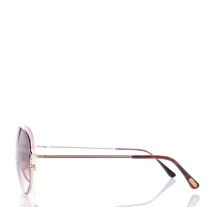 Tom Ford Peter Aviator Sunglasses TF142 Pink Gold 3 of 8